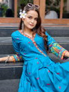 Morpich Colour Rayon Print Gown Collection Online Wholesale Aaradhna 2032